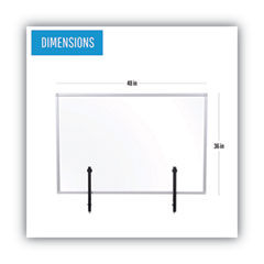 MasterVision®  PANEL,DSKTP,47.2X.16X35.4  GL08019101