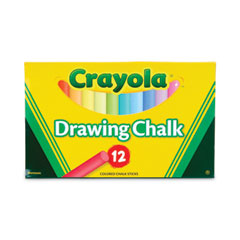 Crayola®  CHALK,DRAWING,12/ST,AST  510403