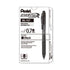 Pentel®  PEN,ENERGEL X, MEDIUM,BK  BL107A