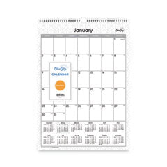 Blue Sky®  CALENDAR,WALL,12X17,RD  117373