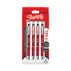 Sharpie® S-Gel  PEN,SGEL RED METAL,4/PK  2154604