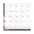 Brownline®  CALENDAR,22X17,DAISY,PK  C193105