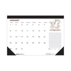 House of Doolittle  CALENDAR,ZODIAC DESK S,WH  1676