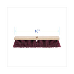 Boardwalk®  BROOM,18"PLYPRYL MRN BRST  20318