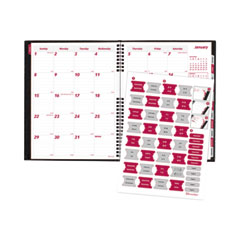 Brownline®  BOOK,APPT,MTH,8-1/2X11  CB1262CBLK