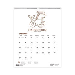 House of Doolittle  CALENDAR,ZODIAC WALL  318