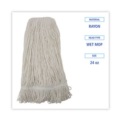 Boardwalk®  MOP,24 OZ,RAYON,12CT,WE  424RCT