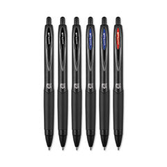 uniball®  PEN,GEL,MD,6PK,BK/BE/RD  70461