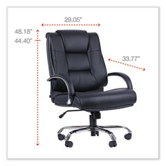 Alera®  CHAIR,HI BACK,LTHR,BKCHMS  RV44LS10C