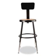 NPS®  STOOL,19-27"HT,BACK,BK  6218HB10