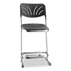 NPS®  STOOL,22"H,BACK,BK  6622B