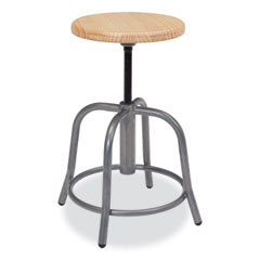 NPS®  STOOL,19-25"H,MAPLE,GY  6800W02