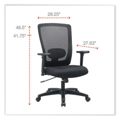 Alera®  CHAIR,MESH,HIBK,ADJARM,BK  NV41M14