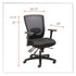 Alera®  CHAIR,ENVY MESH,MDBACK,BK  NV42B14