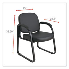 Alera®  CHAIR,GUEST,PU,BK  RL43C16