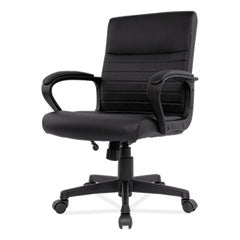 Alera®  CHAIR,BRCH,PU LTHR,MGR,BK  BC42B19