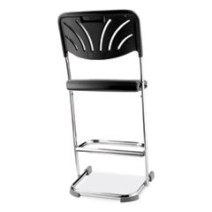 NPS®  STOOL,6600SER,24H,BACK,BK  6624B