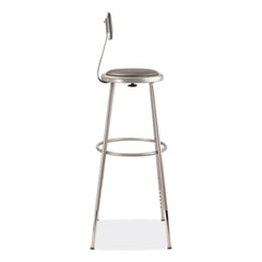 NPS®  STOOL,32-39"H,BACK,GY  6430HB