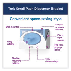 Tork®  DISPENSER,WIPER,PLASTC,WH  655300