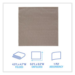 Boardwalk®  NAPKINS,CKTAIL,1PLY,BRKR  8300K