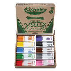 Crayola®  MARKER,FINELN,200/BX,AST  588210