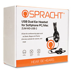 Spracht  HEADSET,SPTHEADSETZUM2,BK  ZUMWDUSB2