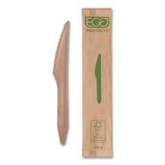 Eco-Products®  KNIFE,6.5IN,WOODEN,500,NT  EPS211W