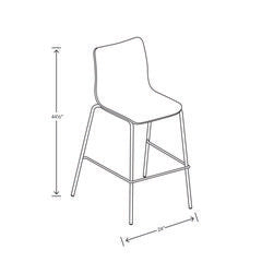 HON®  STOOL,RUCK,LAMINATE,CHRCL  RUCK5LSP8