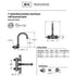 BK Resources  FAUCET,4" SPLSHMT 4.5GN"  EVO4SM4G